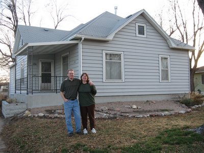 Monte & Lynne at their house.